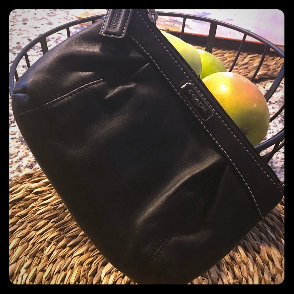 Coach Wristlet Black Leather